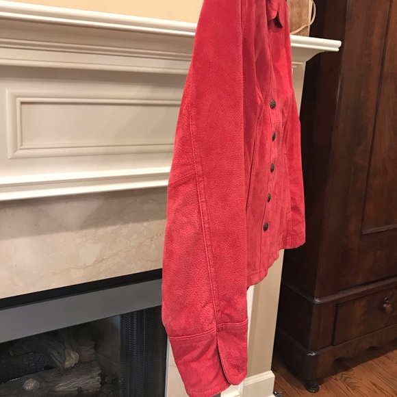 LAL Suede/Leather Red/Rust Jacket - Picture 11 of 14